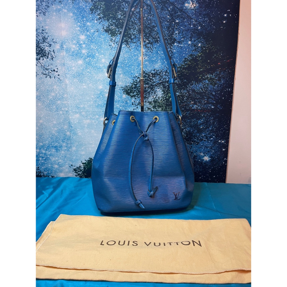Louis Vuitton Epi Leather Petit Noe Bucket Bag Blue Vintage (LVb2) - Picture 2 of 15